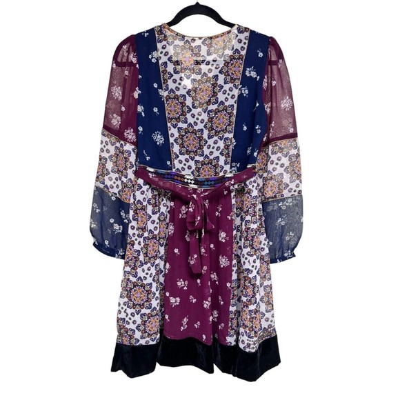 Maeve For Anthropologie Quartier Latin Patchwork Dress Women’s Size Medium - Picture 2 of 10